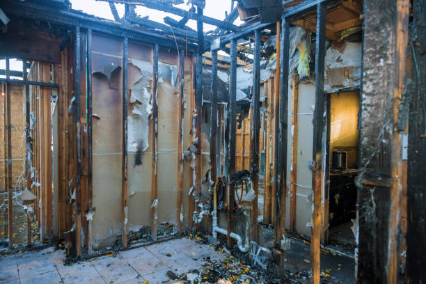 Professional Fire Damage Removal technician working in Bethel, OH